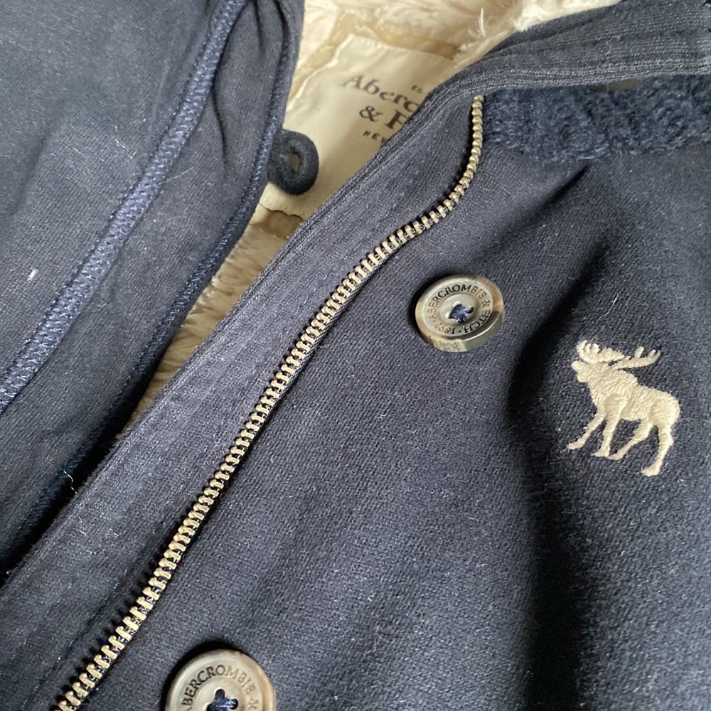 Abercrombie & Fitch Fuzzy Jacket, Button Up And Z… - image 2
